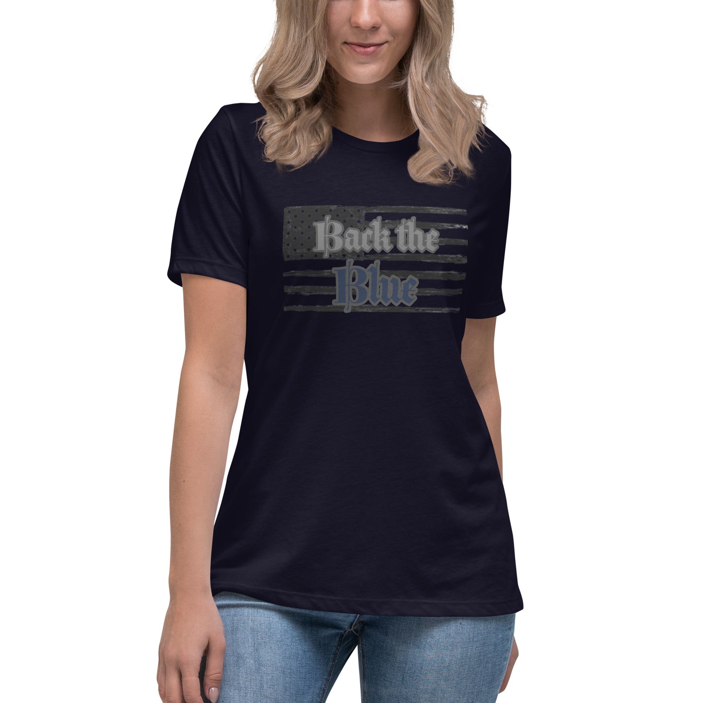 Women's Back the Blue Relaxed T-Shirt