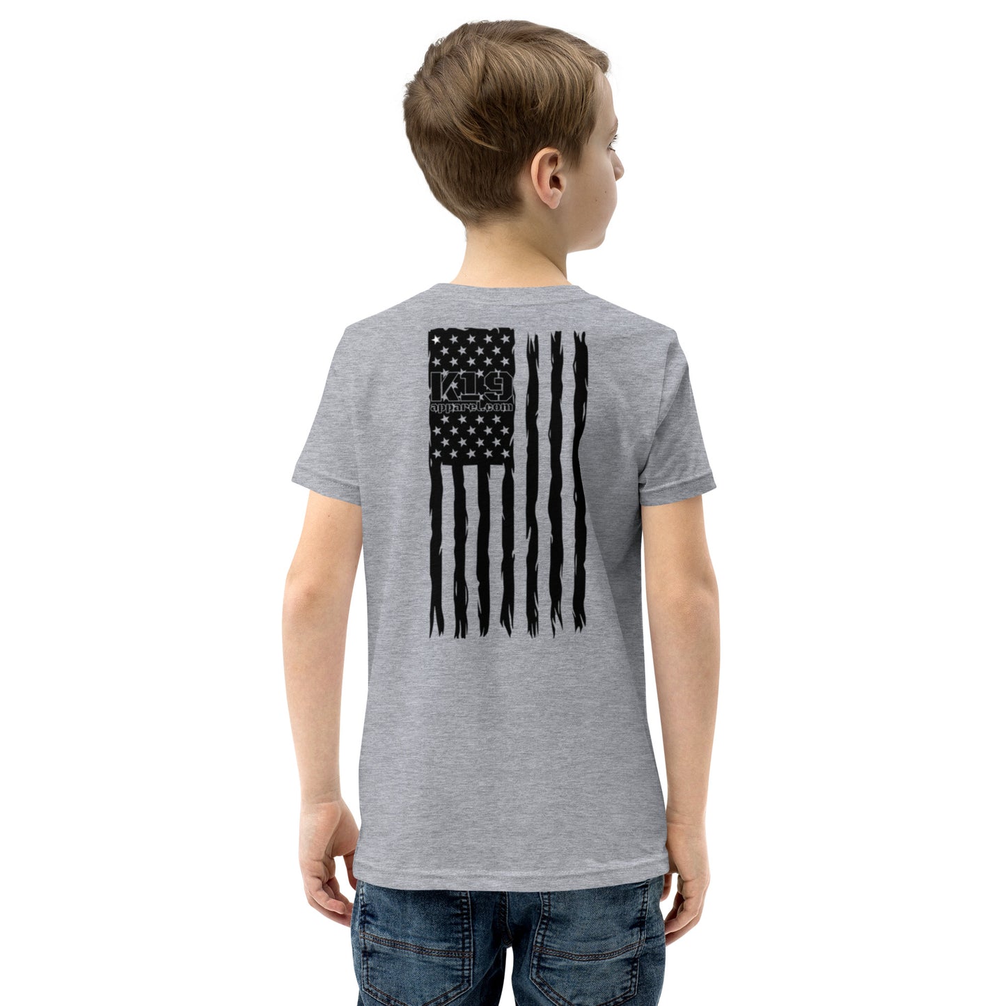 Youth vertical flag Short Sleeve T-Shirt
