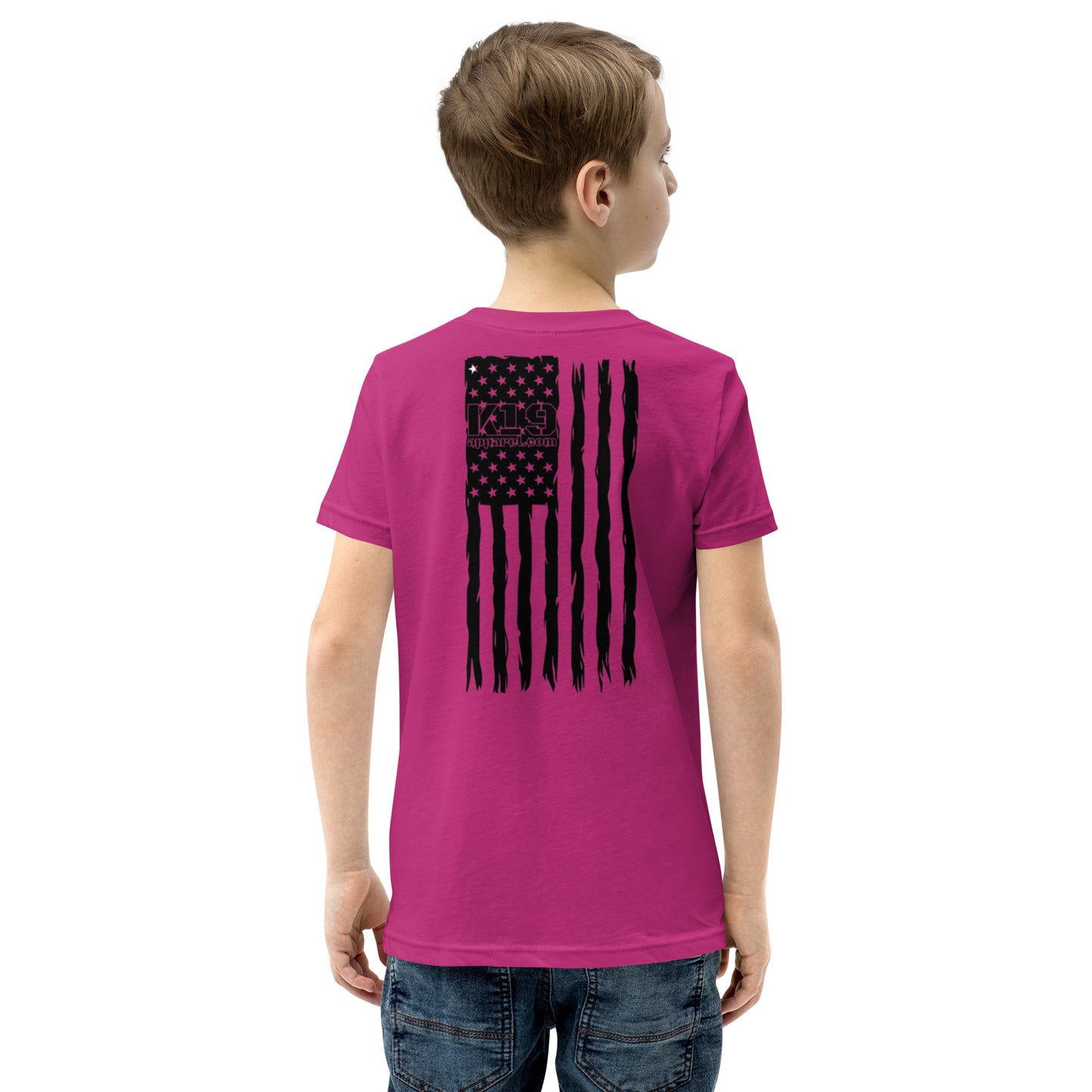 Youth vertical flag Short Sleeve T-Shirt