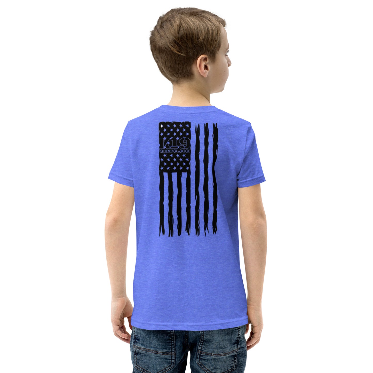 Youth vertical flag Short Sleeve T-Shirt