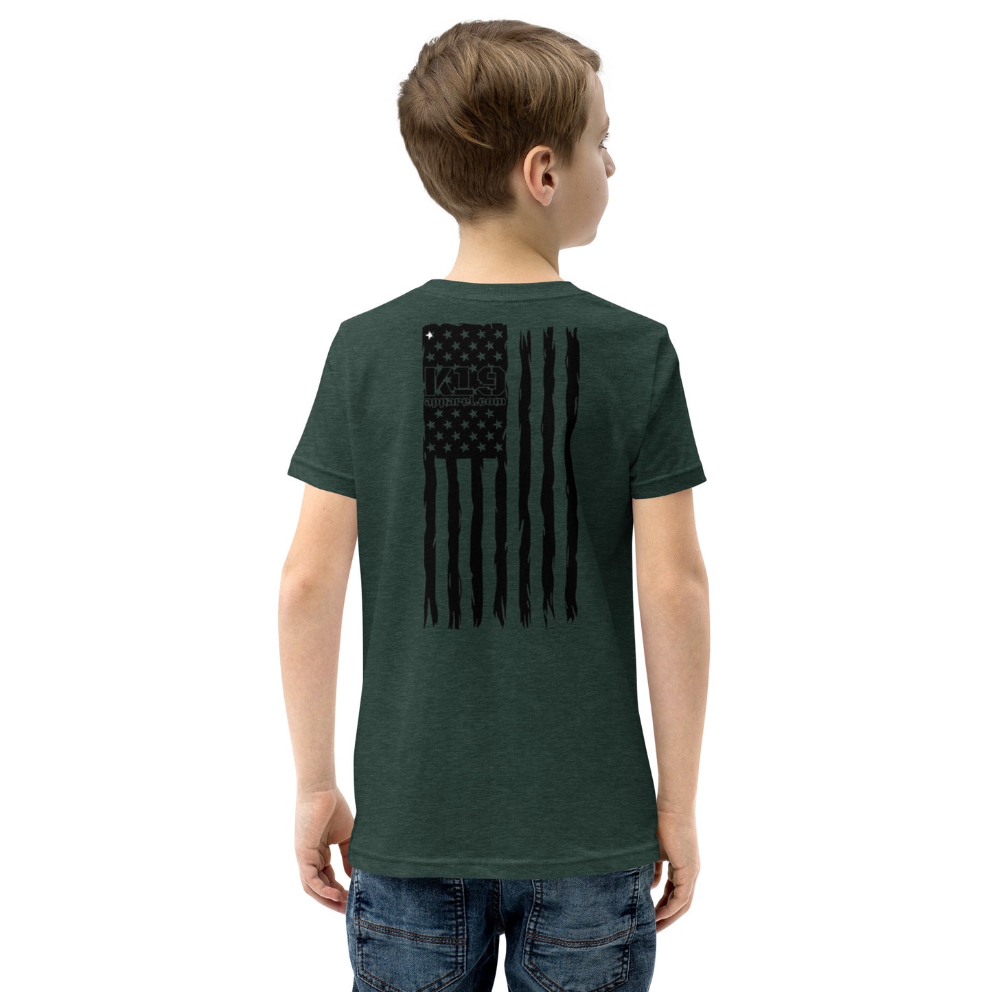 Youth vertical flag Short Sleeve T-Shirt