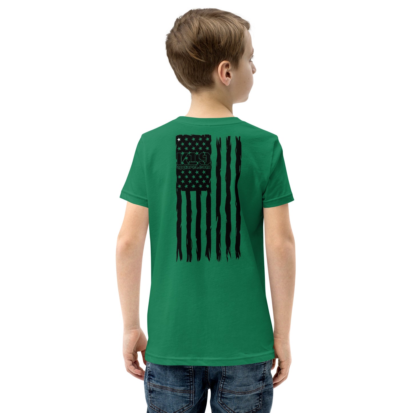 Youth vertical flag Short Sleeve T-Shirt