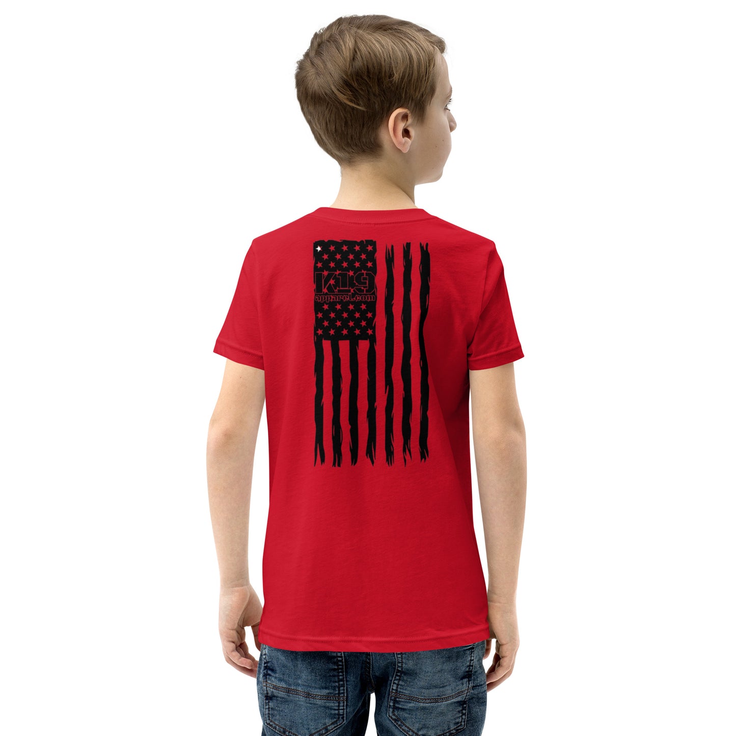 Youth vertical flag Short Sleeve T-Shirt