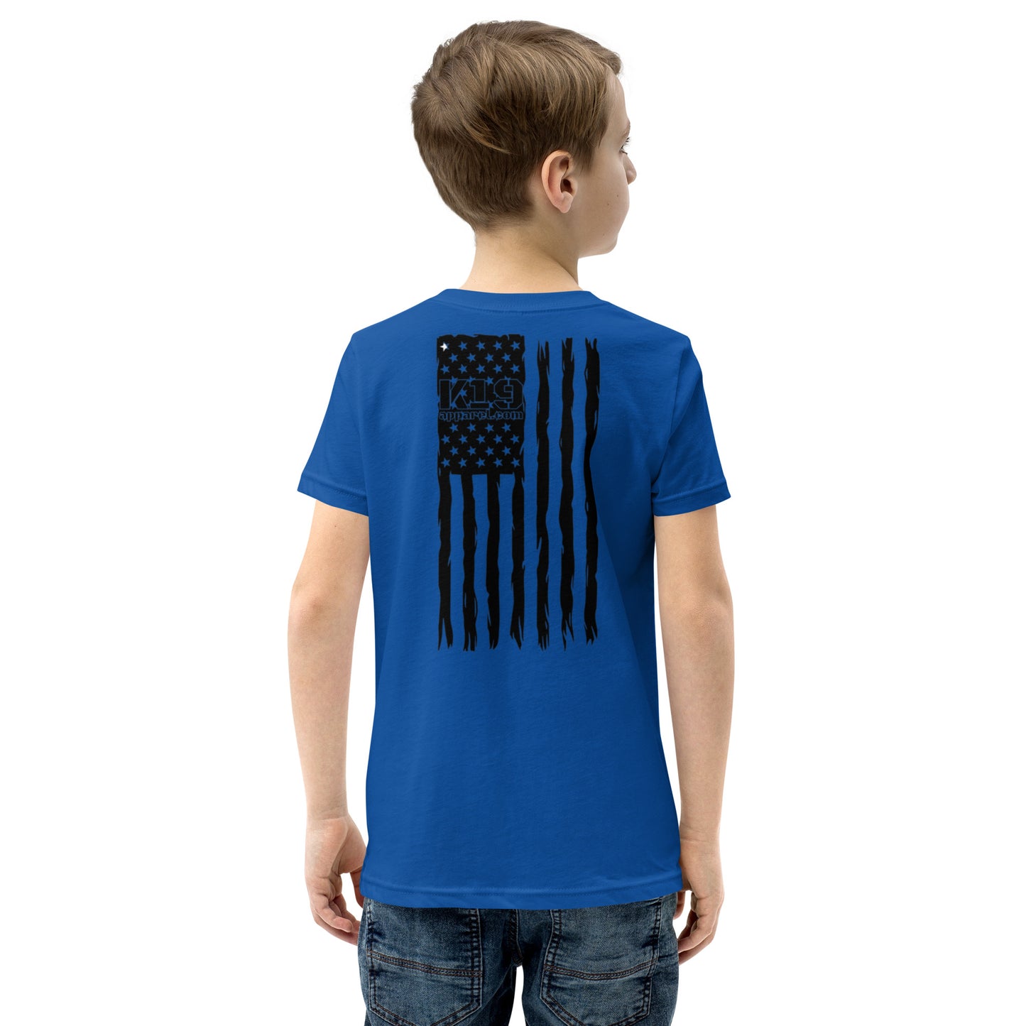 Youth vertical flag Short Sleeve T-Shirt
