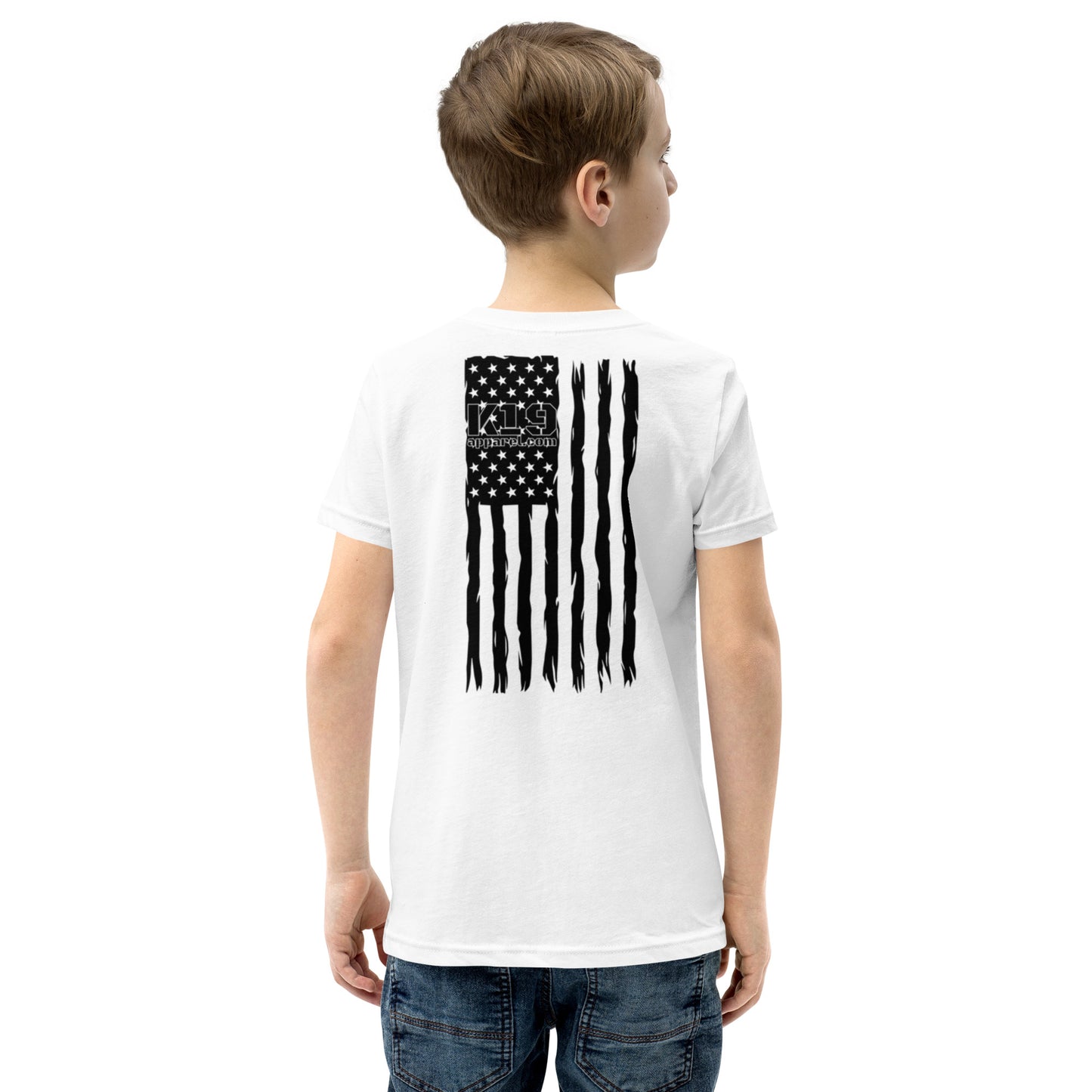Youth vertical flag Short Sleeve T-Shirt