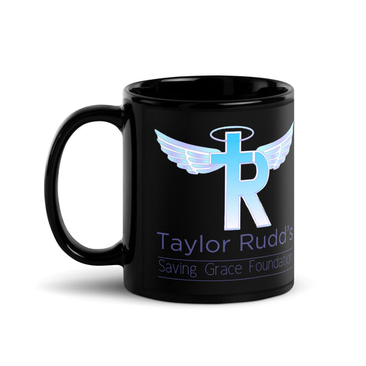 Taylor Rudd's Saving Grace Foundation Black Glossy Mug