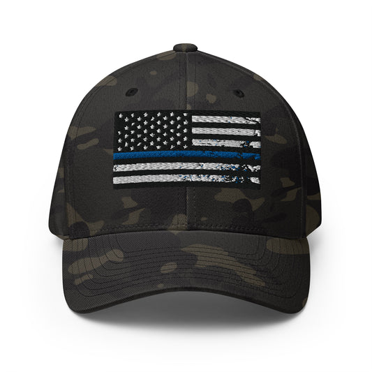 Blue line flag Cap