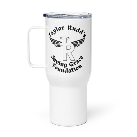 Taylor Rudds saving Grace Foundation Travel mug with a handle