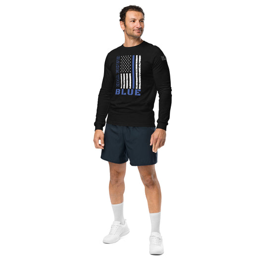 Back the Blue Unisex Long Sleeve Tee