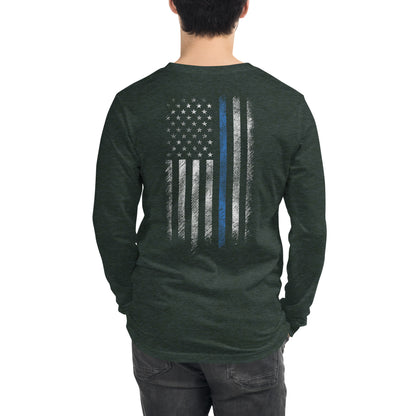 Thin Blue Line Unisex Long Sleeve Tee