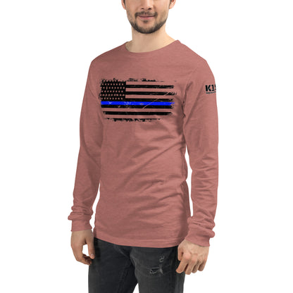 Thin Blue Line Unisex Long Sleeve Tee