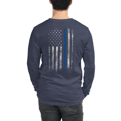 Thin Blue Line Unisex Long Sleeve Tee