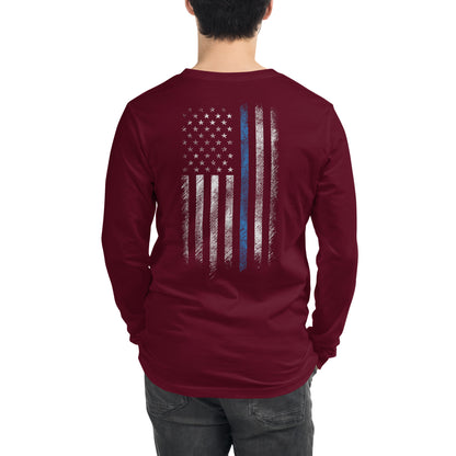 Thin Blue Line Unisex Long Sleeve Tee