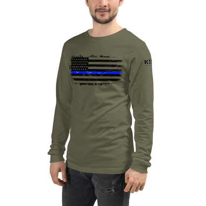 Thin Blue Line Unisex Long Sleeve Tee