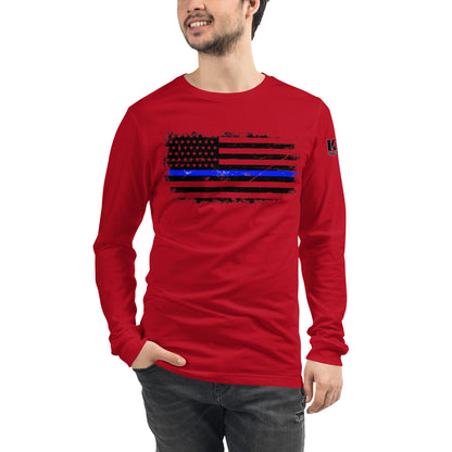 Thin Blue Line Unisex Long Sleeve Tee