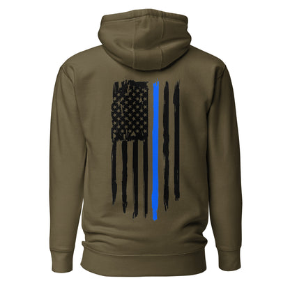 Blue line Premium Hoodie