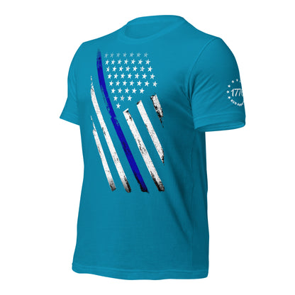 Diagonal Blue Line t-shirt