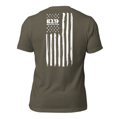 White Vertical flag t-shirt