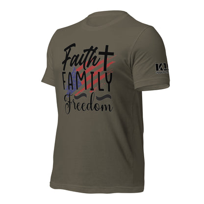 Faith Family Freedom t-shirt