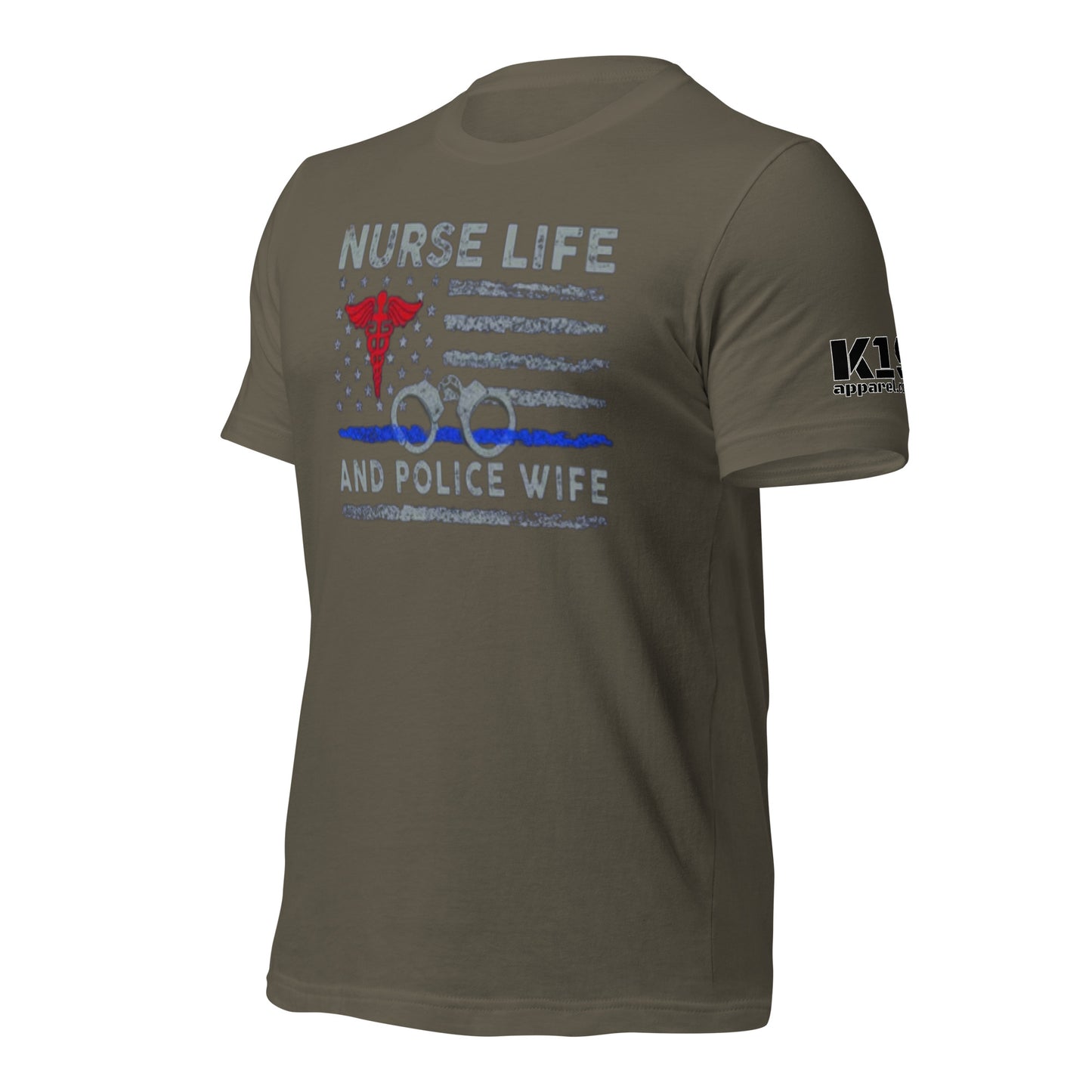 Nurse Life Police Wife t-shirt