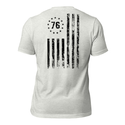 Black 1776 flag t-shirt