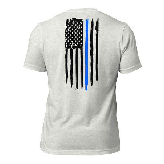 Vertical Blue Line Flag t-shirt