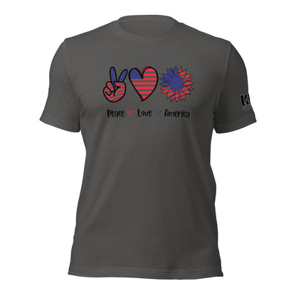 Peace Love and America t-shirt