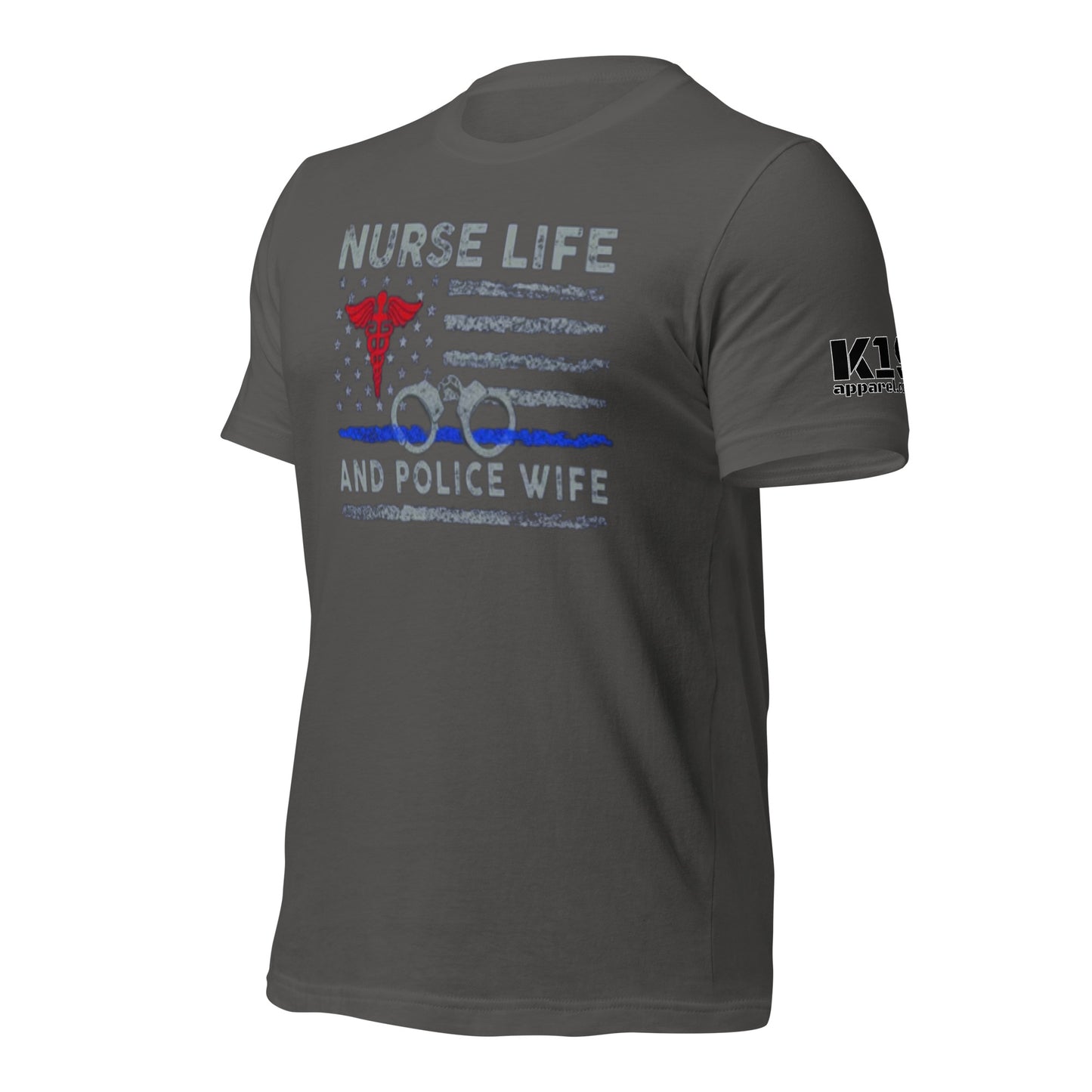 Nurse Life Police Wife t-shirt