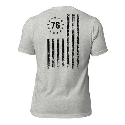 Black 1776 flag t-shirt