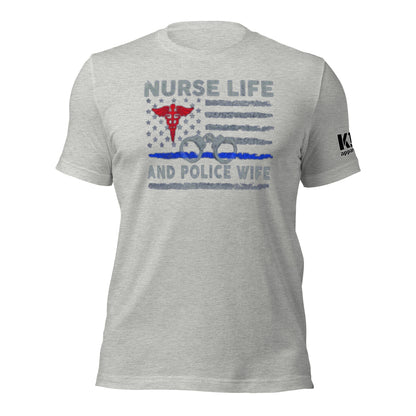 Nurse Life Police Wife t-shirt