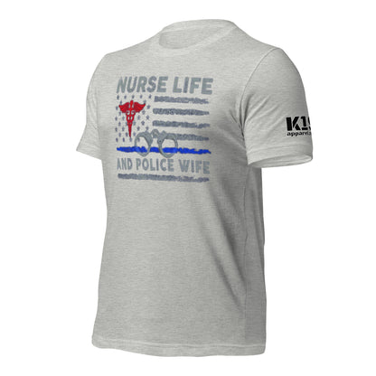 Nurse Life Police Wife t-shirt