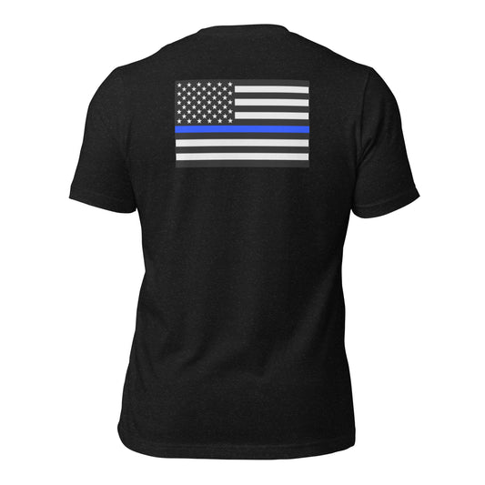 Blue line flag t-shirt