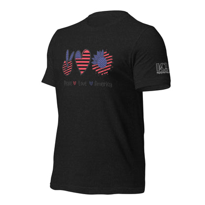 Peace Love and America t-shirt