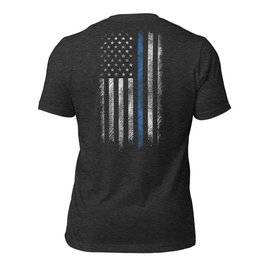 Blue line flag t-shirt