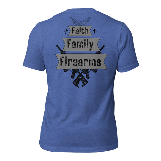 Faith Family Firearms t-shirt