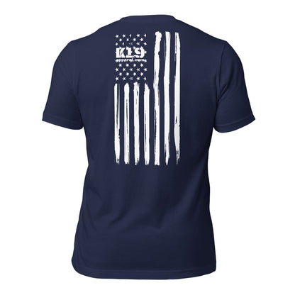 White Vertical flag t-shirt