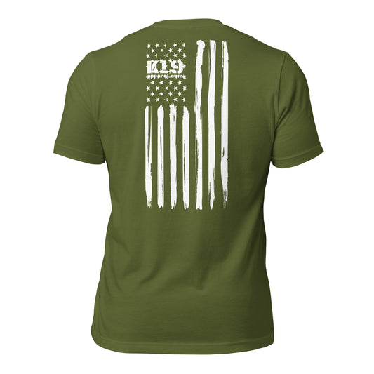 White Vertical flag t-shirt