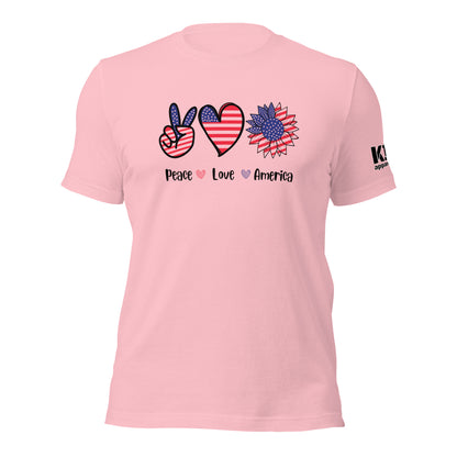 Peace Love and America t-shirt