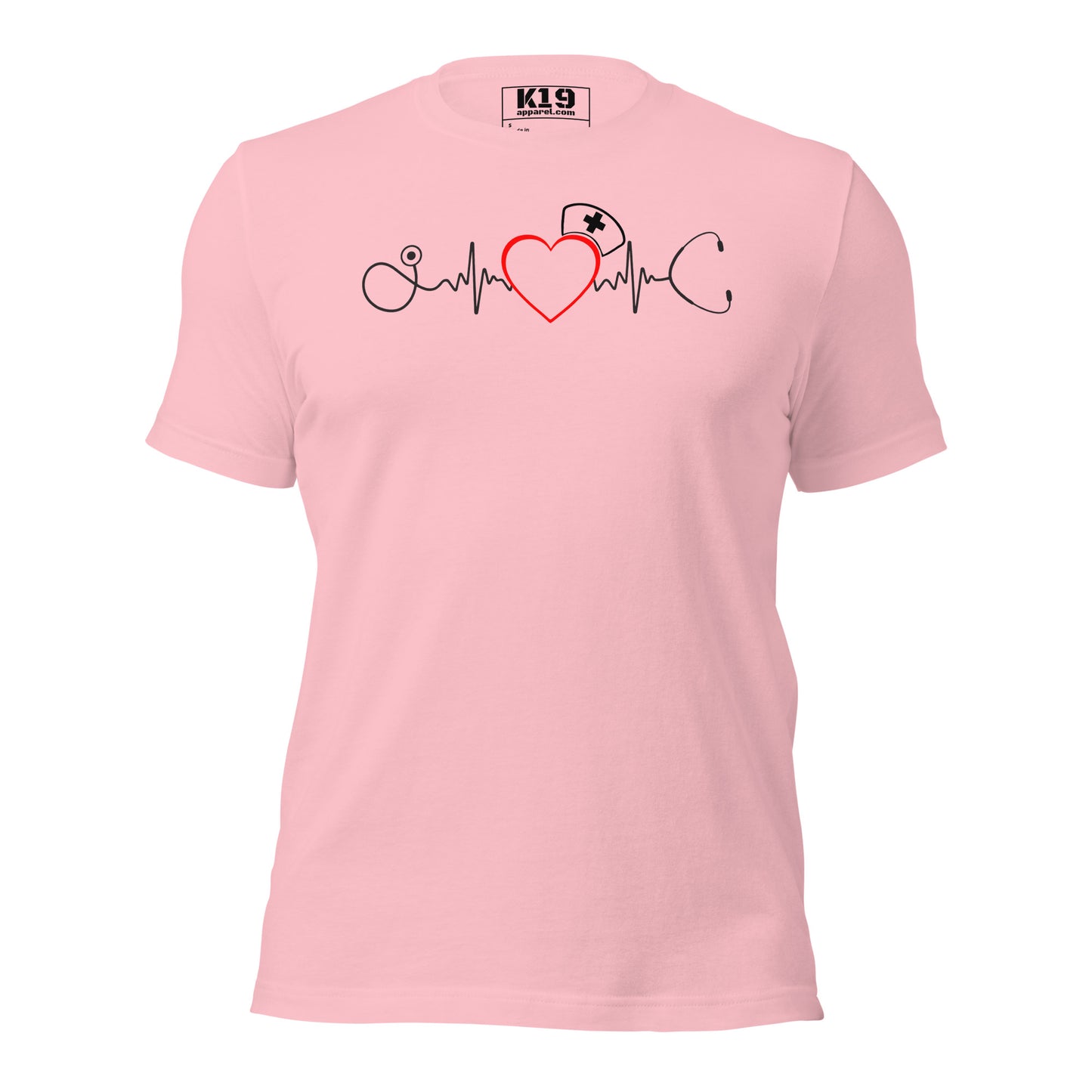 Nurse heart beat t-shirt