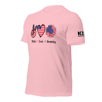 Peace Love and America t-shirt
