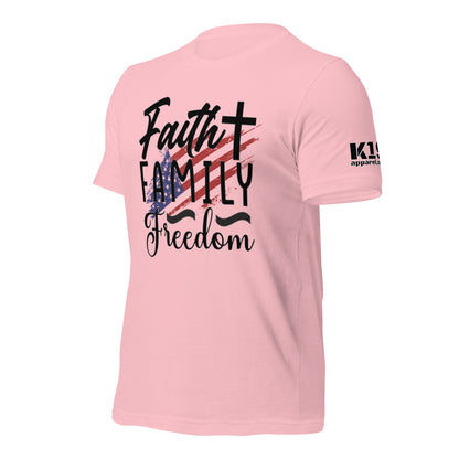 Faith Family Freedom t-shirt