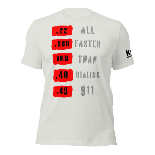 Faster than 9-1-1 t-shirt
