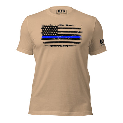 Blue line flag t-shirt