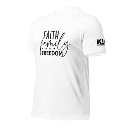 Faith Family Freedom t-shirt