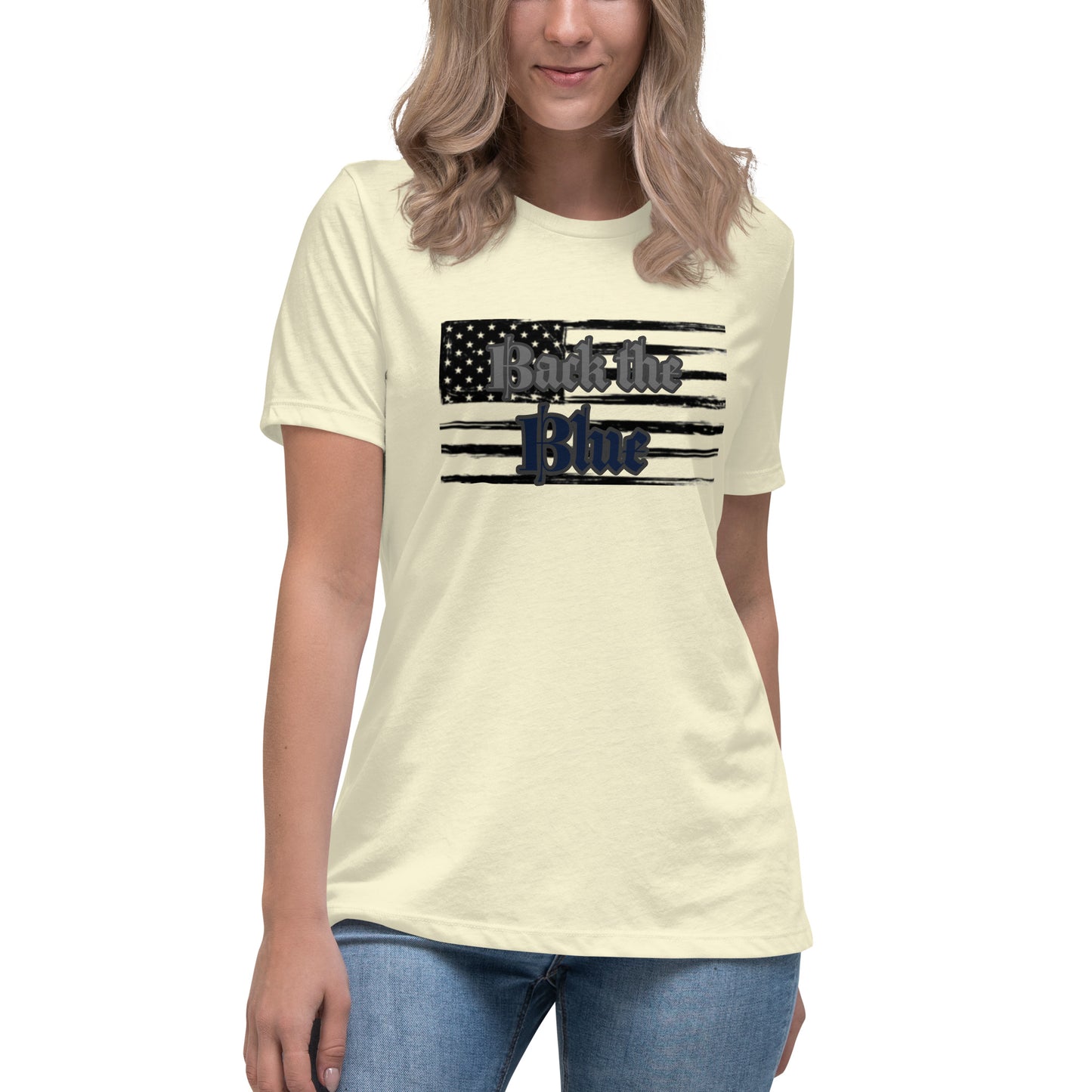 Women's Back the Blue Relaxed T-Shirt