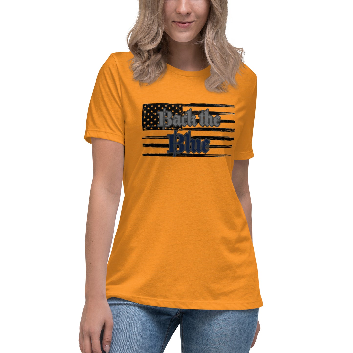 Women's Back the Blue Relaxed T-Shirt