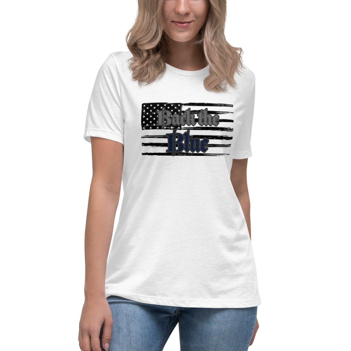 Women's Back the Blue Relaxed T-Shirt