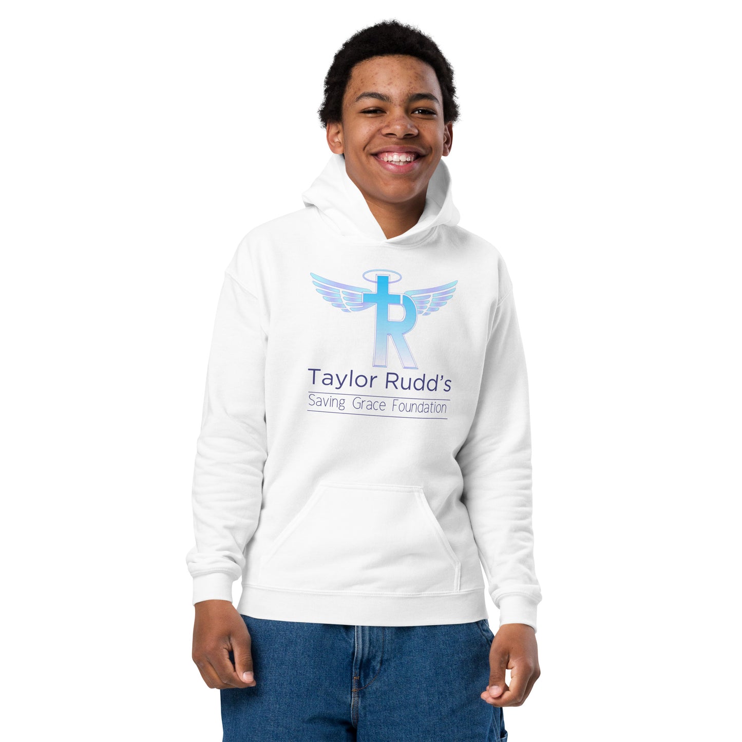 Taylor Rudd's Saving Grace Youth heavy blend hoodie