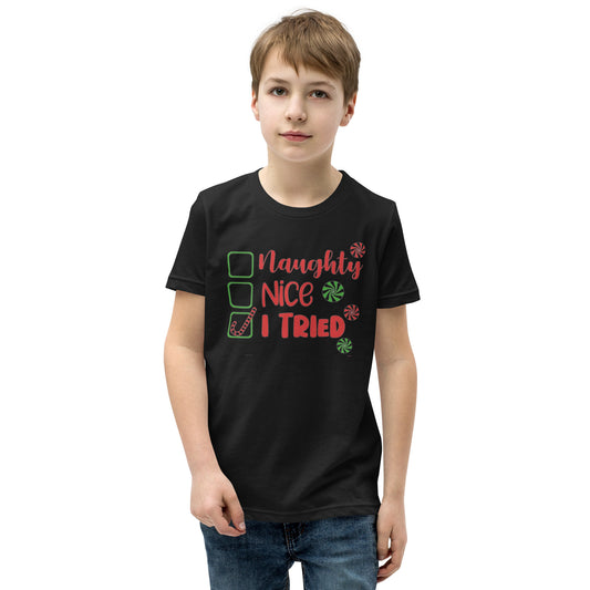 Naughty or Nice Youth Short Sleeve T-Shirt